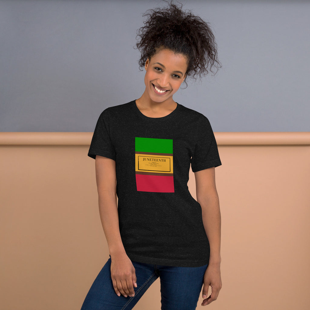 Juneteenth T-Shirt with Pan-African Color Black History