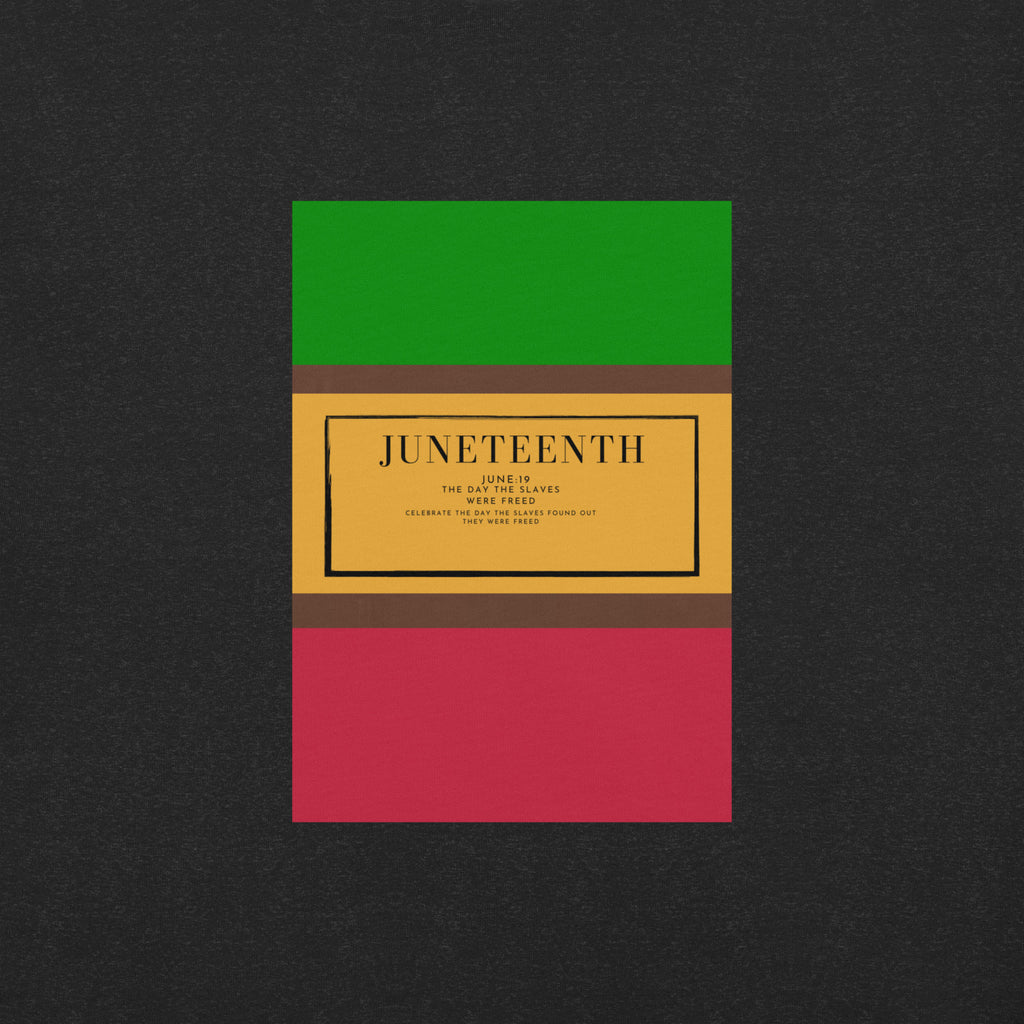 Juneteenth T-Shirt with Pan-African Color Black History