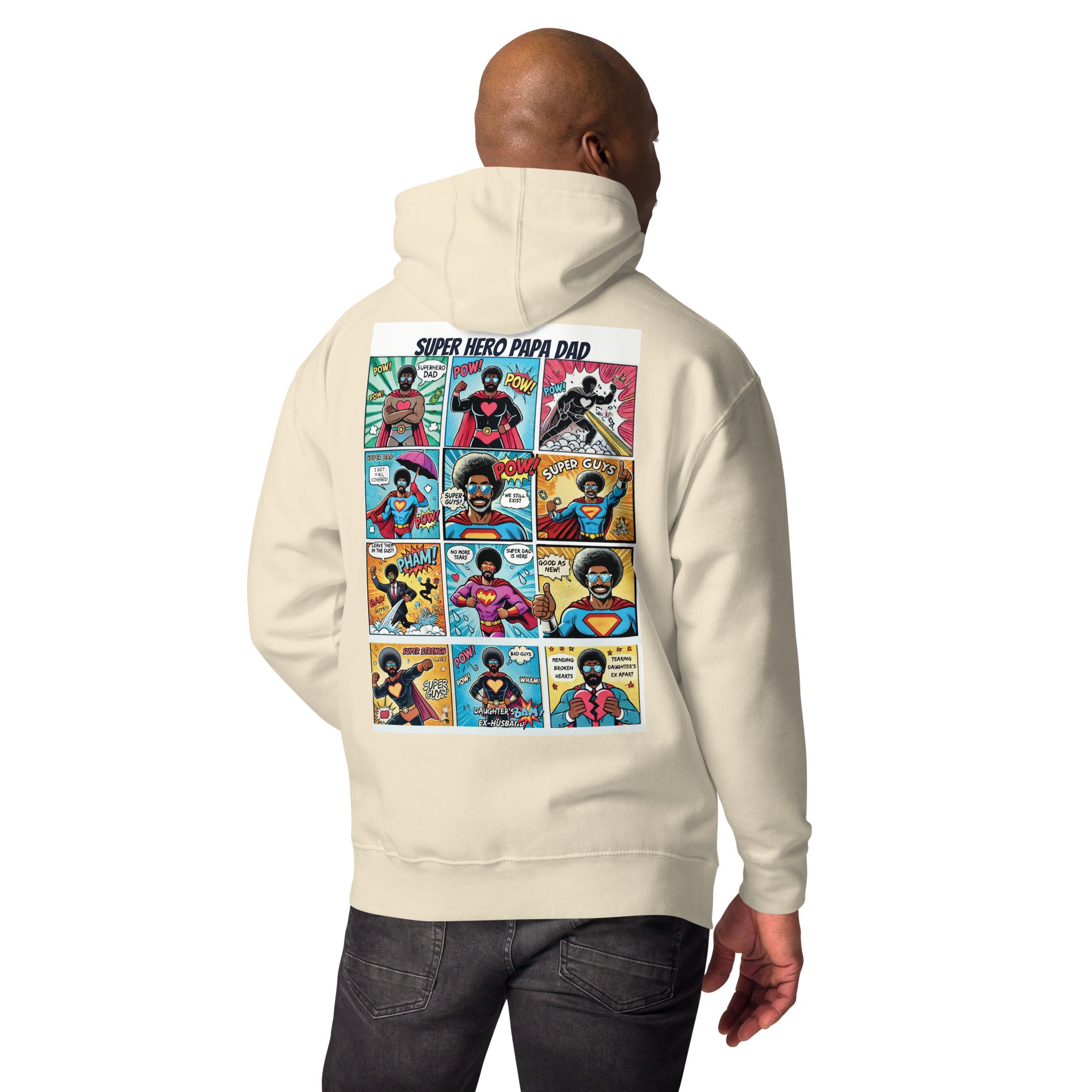 Super Hero Dad Comic Book Hoodie