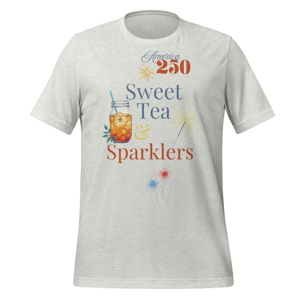 America 250 Sweet Tea & Sparklers Fourth of July Shirt Unisex T-Shirt