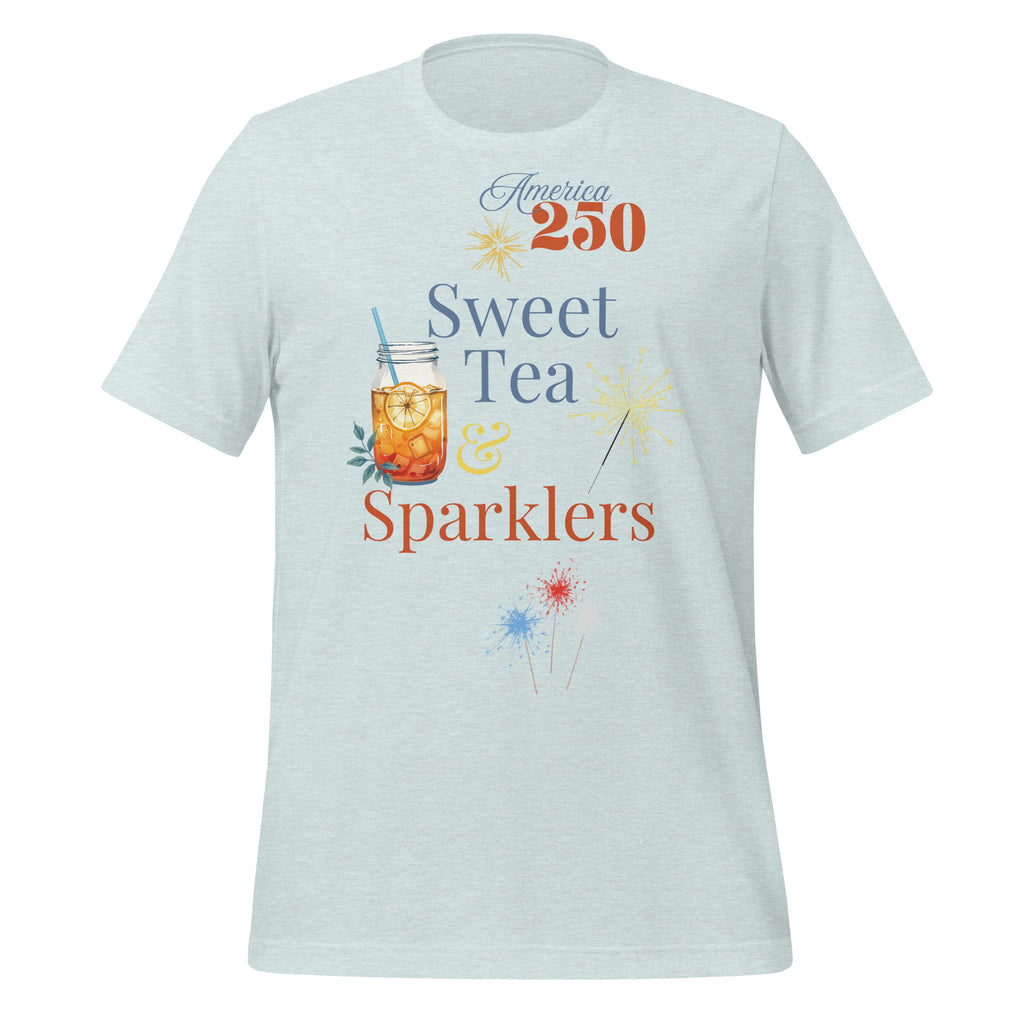 America 250 Sweet Tea & Sparklers Fourth of July Shirt Unisex T-Shirt