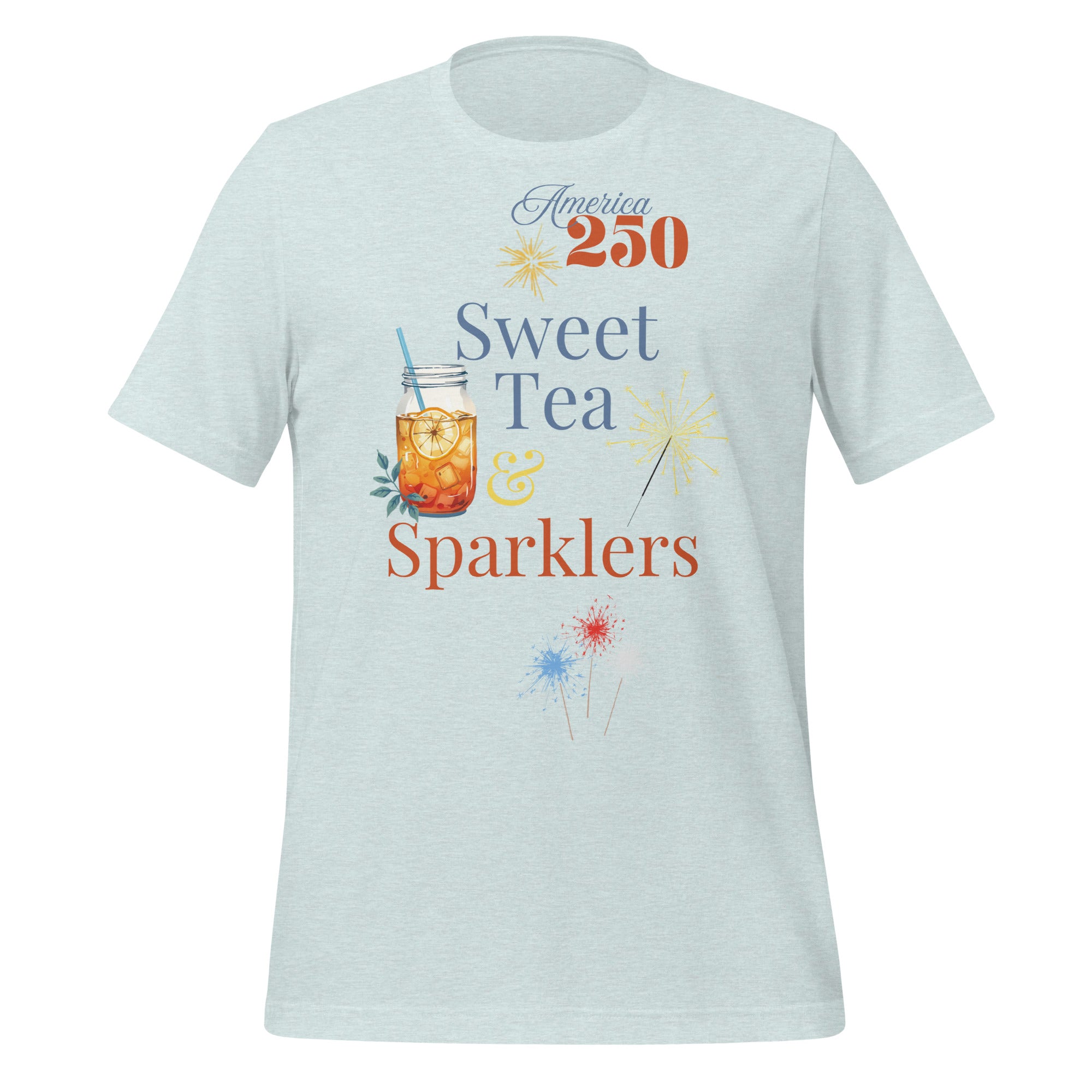 America 250 Sweet Tea & Sparklers Fourth of July Shirt Unisex T-Shirt